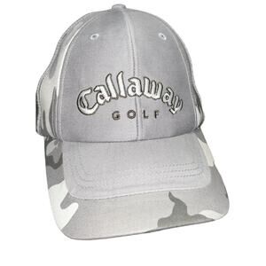 Calloway men’s golf gray camo SnapBack hat